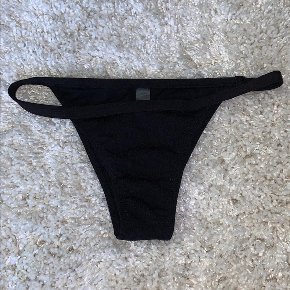 Never worn black bikini bottoms